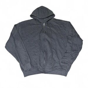 Fruit of the Loom grey zip up hoodie